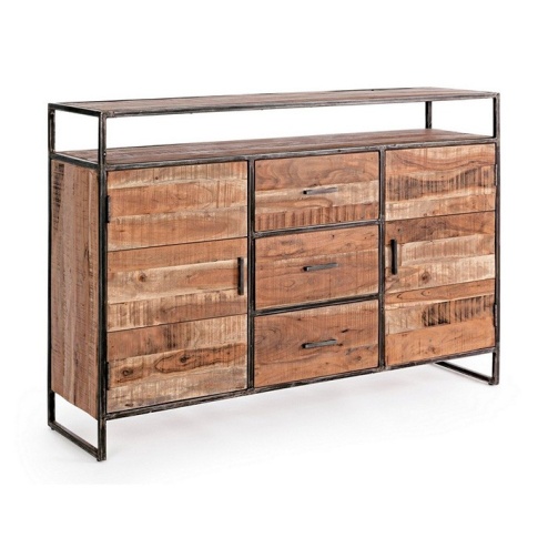 Credenza in legno 2 ante 3 cassetti Elmer